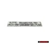 Genuine VW Sticker Unleaded Fuel Only - 175000258A