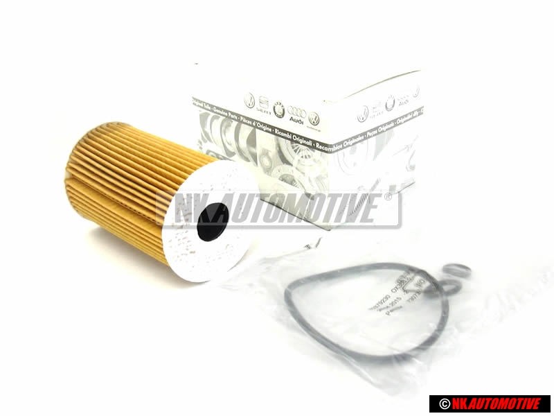 Genuine VW Oil Filter Element with Gasket - 03L115562