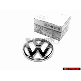 Genuine VW Front Grill Badge Emblem Chrome - 1J0853601 FDY