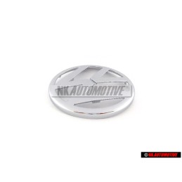 Genuine VW Front Grill Badge Emblem Chrome - 1J0853601 FDY