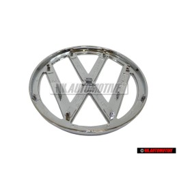 Genuine VW Front Grill Badge Emblem Chrome - 1J0853601 FDY