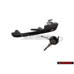 Genuine VW Door Handle, Outer, Black - 191837205A