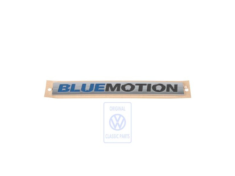 Genuine VW Inscription High Chrome/Blue/Black - 7E0853675E WWS