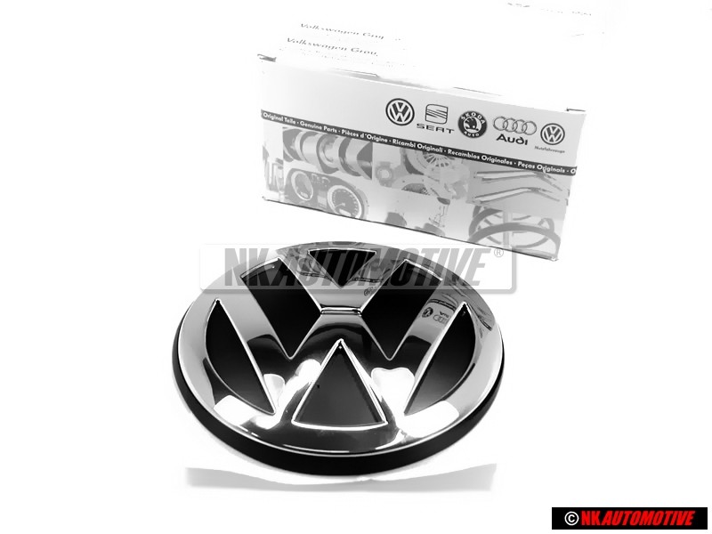 Genuine VW Rear Hatch Trunk Boot Badge Emblem Chrome - 1J6853630B ULM