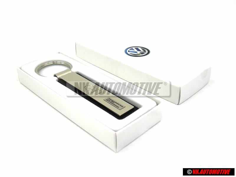 Genuine VW Metal Silver GTI KeyTag Keychain Keyring Keyfob - 000087010F YPN