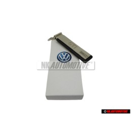 Genuine VW Metal Silver GTI KeyTag Keychain Keyring Keyfob - 000087010F YPN