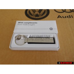 Genuine VW Key Fob Silver/Black - 000087010AAYPN