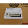 Genuine VW Key Fob Silver/Black - 000087010AAYPN