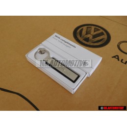 Genuine VW Key Fob Silver/Black - 000087010AAYPN