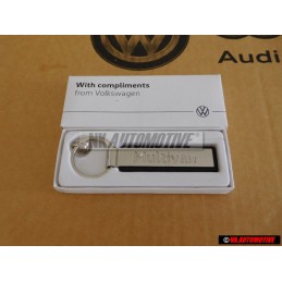 Genuine VW Key Fob Silver/Black - 000087010AAYPN