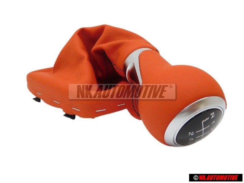Genuine Audi Gearstick Knob With Boot For Lever (Leather) Red - 8X0064231A 8ZP