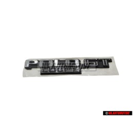 Genuine VW POLO GT COUPE Rear Boot Badge Emblem Brushed Silver - 871853687B