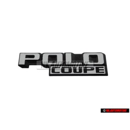 Genuine VW POLO COUPE Rear Boot Badge Emblem Satin Black/White - 871853687 QK6