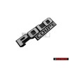 Genuine VW POLO COUPE Rear Boot Badge Emblem Satin Black/White - 871853687 QK6