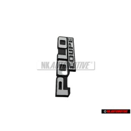 Genuine VW POLO COUPE Rear Boot Badge Emblem Satin Black/White - 871853687 QK6