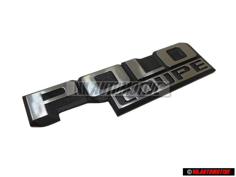 Genuine VW POLO COUPE Rear Boot Badge Emblem Black/Chrome - 871853687 GX2