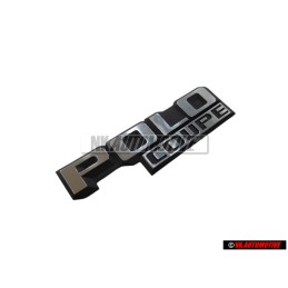 Genuine VW POLO COUPE Rear Boot Badge Emblem Black/Chrome - 871853687 GX2