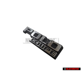 Genuine VW POLO COUPE Rear Boot Badge Emblem Black/Chrome - 871853687 GX2