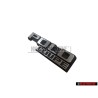 Genuine VW POLO COUPE Rear Boot Badge Emblem Black/Chrome - 871853687 GX2
