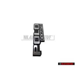 Genuine VW POLO COUPE Rear Boot Badge Emblem Black/Chrome - 871853687 GX2