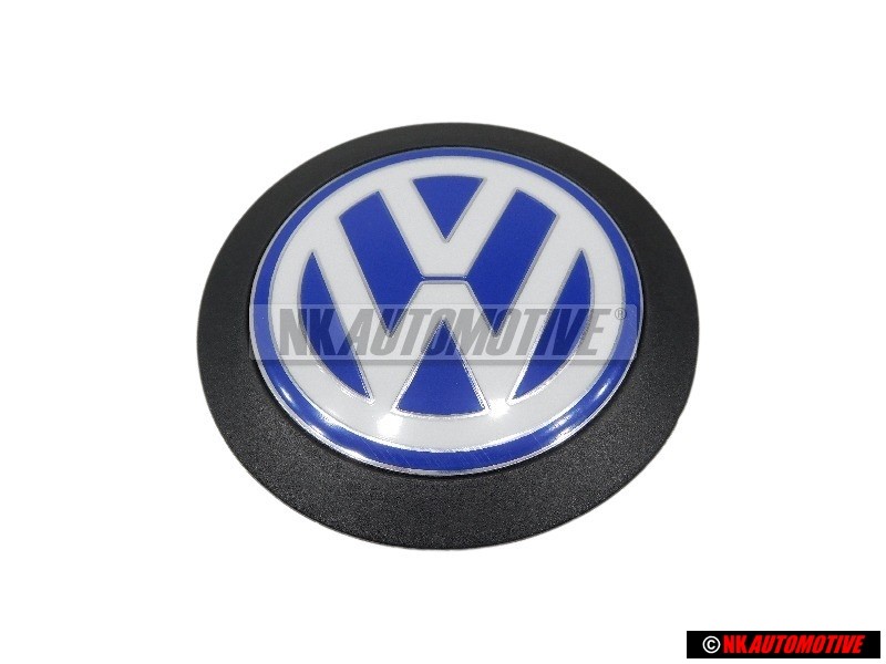 Genuine VW Engine Cover Badge Emblem Blue/White - 038103940F