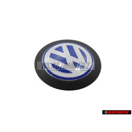 Genuine VW Engine Cover Badge Emblem Blue/White - 038103940F