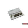 Genuine VW New Logo Metal Leather Keychain Keyring Keytag - 000087010BMYPN