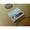 Genuine VW New Logo Metal Leather Keychain Keyring Keytag - 000087010BMYPN