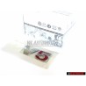 Genuine VW V5 Rear Badge Emblem Chrome Red - 1J0853675ABGQF