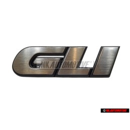 Genuine VW GLI Front Grill Badge Emblem Brushed Silver - 165853679F