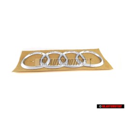 Genuine Audi Rings Rear Boot Badge Emblem Chrome - 4G8853742A 2ZZ