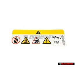 Genuine VW Warning Sticker - 701010002AA