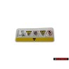 Genuine VW Warning Sticker - 701010002AA