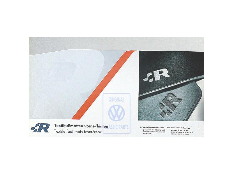 Genuine VW 1 Set Footmats (Textile) - JNV863013A