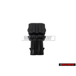 Genuine VW 2 Pin Flat Connector Housing Male Terminal - 357972762
