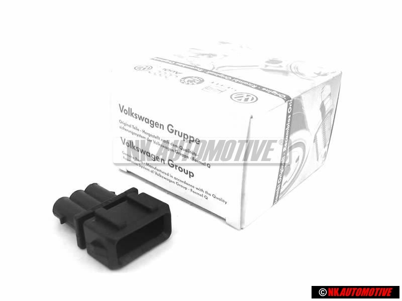 Genuine VW 3 Pin Flat Connector Housing - 357972763