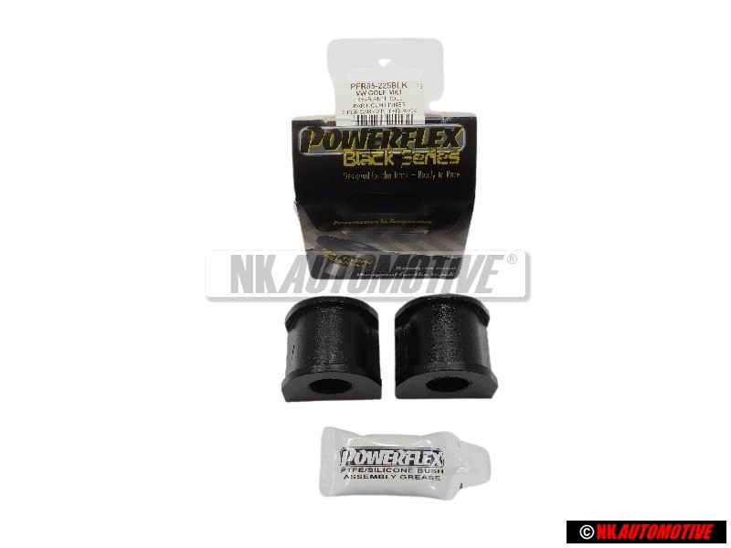 2x POWERFLEX BLACK SERIES Rear Anti-Roll Bar Inner Bush - PFR85-225BLK