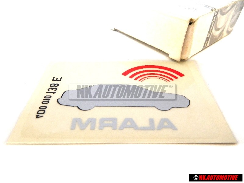 Genuine Audi Sticker Alarm - 4D0010138E