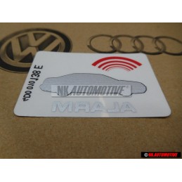 Genuine Audi Sticker Alarm - 4D0010138E