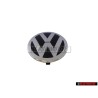Genuine VW Front Grill Badge Emblem Black/Bright Chrome - 3C0853601A JZA