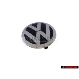 Genuine VW Front Grill Badge Emblem Black/Bright Chrome - 3C0853601A JZA