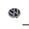 Genuine VW Front Grill Badge Emblem Black/Bright Chrome - 3C0853601A JZA