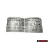 Genuine VW Tyre Pressure Information Sticker - 701010082P