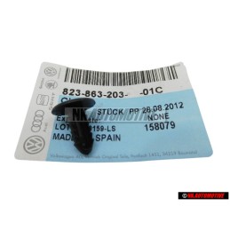 Genuine VW Front Seat Clothing Clip Satin Black - 823863203 01C