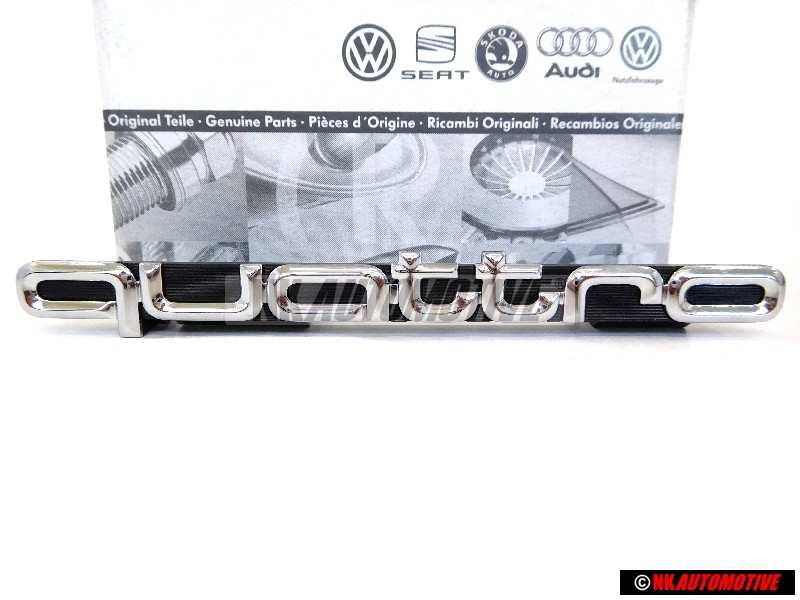 Genuine Audi QUATTRO Front Grill Badge Emblem Chrome - 8A0853736A 2ZZ