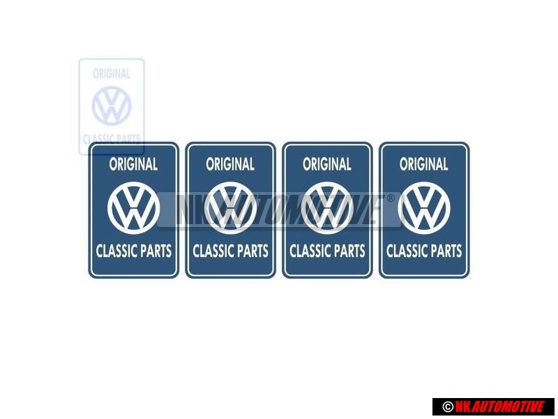 VW Classic Parts Sticker 4 Piece Set VW Classic Parts - ZCP904313