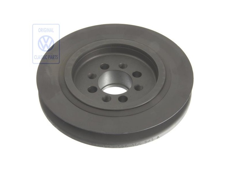 Genuine VW V-Belt Pulley With Vibration Damper - 026105243A