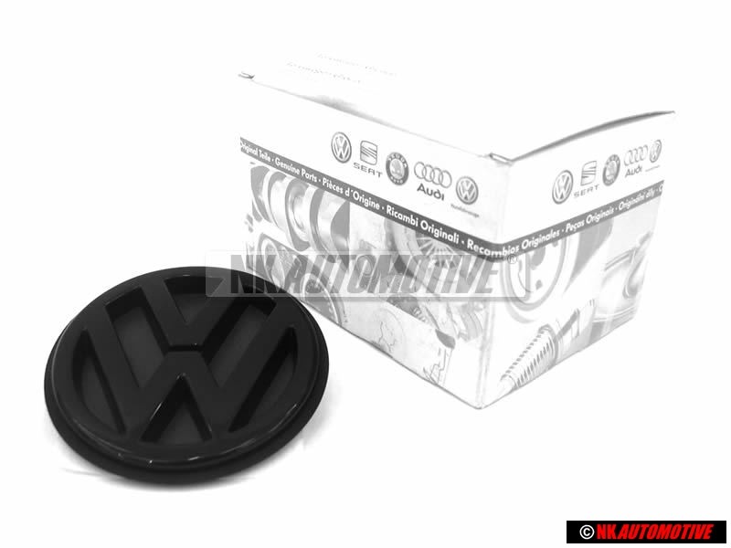 Genuine VW Rear Boot Badge Emblem Black - 1H5853630C 041