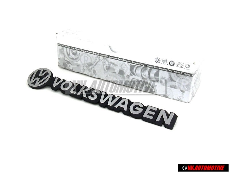 Genuine VW VOLKSWAGEN Rear Boot Badge Brushed Silver - 251853685A