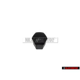 Genuine VW Anti Theft Wheel Bolt Cover Lug Nut Cap Black - 535601173C